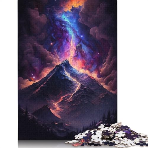 Vulkane in der Galaxie-Puzzle, 100% recycelter Karton, 100% recycelter Karton, Puzzle für Jungen oder Mädchen, 1000 Teile (75 x 50 cm) von LMYmoney