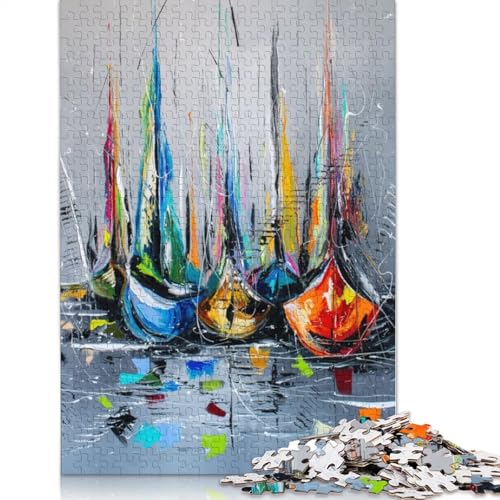 „Waiting for Sailing“ 1000-teiliges Puzzle für Erwachsene – Familienaktivitäts-Puzzle, Lernspiele, schwierig und herausfordernd (38 x 26 cm) von LMYmoney