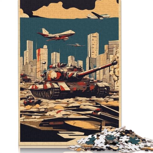 War in France Puzzle 1000-teilige Schwer Puzzle Spielzeug Lernspiel Impossible Herausforderung Spielzeug Für Erwachsene Kinder 1000pcs (38x26cm) von LMYmoney