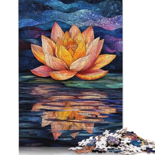 Water Lily Reflection Stained Glass Art Puzzle 1000-teilige Schwer Puzzle Spielzeug Pädagogisches Spiel Impossible Herausforderung Spielzeug Für Erwachsene Und Kinder in Bewährter 1000pcs (38x26cm) Water Lily Reflection Stained Glass Art Puzzle 1000-teilige Schwer Puzzle Spielzeug Pädagogisches Spiel Impossible Herausforderung Spielzeug Für Erwachsene Und Kinder in Bewährter 1000pcs (38x26cm) von LMYmoney