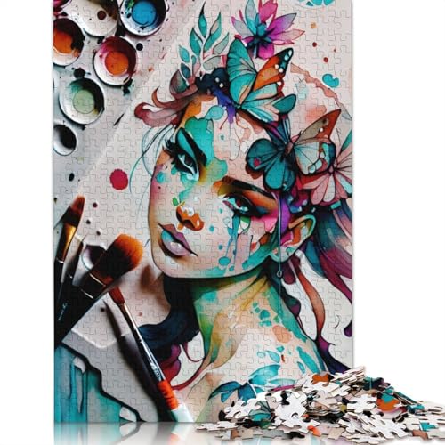 Watercolor FAE Puzzle 1000 Teile Schwer Puzzle Spielzeug Lernspiel Impossible Herausforderungsspielzeug Für Erwachsene Und Kinder in Bewährter 1000pcs (38x26cm) von LMYmoney