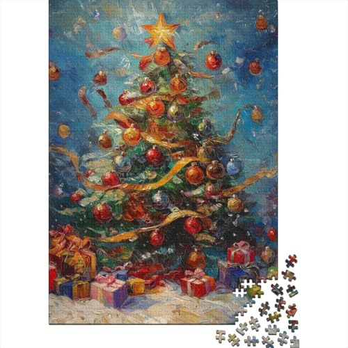 Weihnachtsdekorationen, Puzzle mit 1000 Teilen, anpassbare Bilder, Herrenpuzzle für Erwachsene und Teenager, 1000 Teile (75 x 50 cm) von LMYmoney