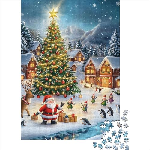 Weihnachtsstadt-Puzzle für Erwachsene, Heimdekoration, Beste Puzzles für Erwachsene und Kinder, 1000 Teile (75 x 50 cm) von LMYmoney
