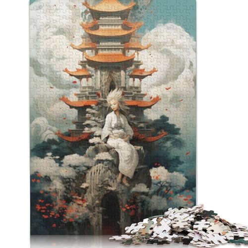 Weißhaariges Mysteriöses Puzzle für Erwachsene, kreative Spiele, Puzzle-Geschenk für Jungen oder Mädchen, 1000 Teile (75 x 50 cm) von LMYmoney
