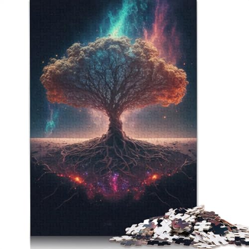 Weltenbaum Yggdrasil, 1000-teiliges Puzzle für Erwachsene, herausfordernde und knifflige schwierige Puzzles für Erwachsene und Kinder, 1000 Teile (75 x 50 cm) von LMYmoney
