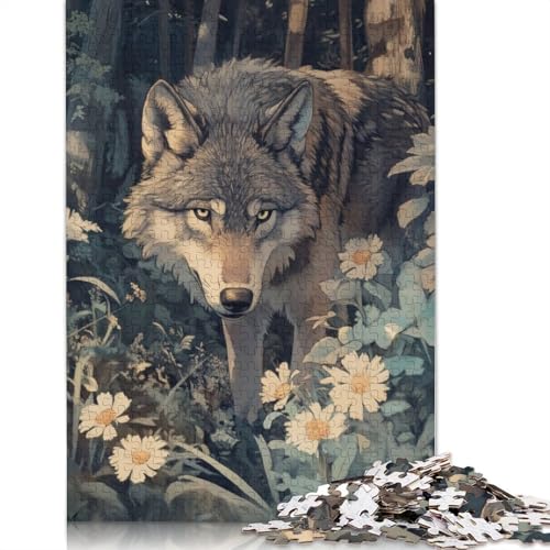 Wolf im Wald, 520 Puzzles für Erwachsene, Lernspiel, Puzzlespiele für Erwachsene, für Jungen oder Mädchen, 520 Teile (52 x 38 cm) von LMYmoney