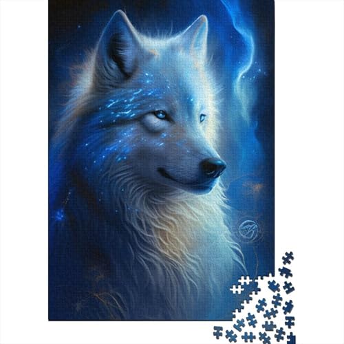 Wunderschöne Wolf-Puzzles für Erwachsene, 1000 Teile, Puzzles für Erwachsene und Teenager ab 12 Jahren, 1000 Teile (38 x 26 cm) von LMYmoney