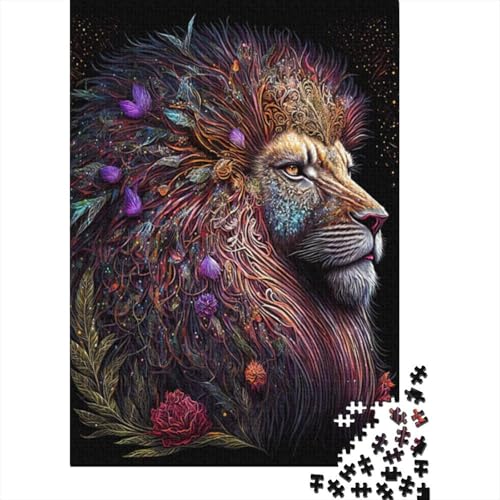 Wunderschönes Traumlöwen-Puzzle für Erwachsene, 1000-teiliges Puzzle für Teenager ab 12 Jahren, 1000 Teile (38 x 26 cm) von LMYmoney