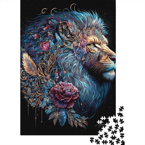 Wunderschönes Traumlöwen-Puzzle für Erwachsene und Jugendliche, 1000 Teile, Holzpuzzle für Erwachsene, Puzzles für Jugendliche ab 12 Jahren, (38 x 26 cm) von LMYmoney