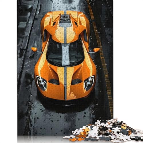 Yellow Car Puzzle 1000-teilige Schwer Puzzle Spielzeug Pädagogisches Spiel Impossible Herausforderungsspielzeug Für Erwachsene Kinder 1000pcs (75x50cm) von LMYmoney