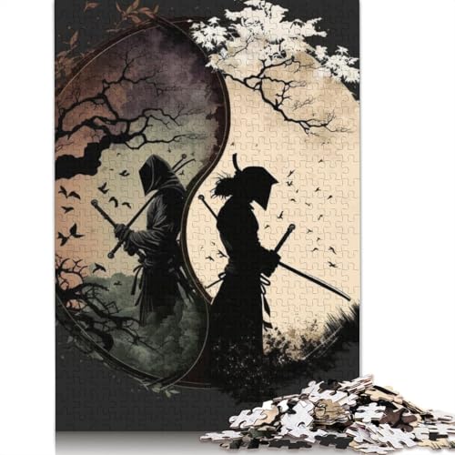Yin Yang Art Puzzle 1000 Teile Schwer Puzzle Spielzeug Lernspiel Impossible Herausforderung Spielzeug Für Erwachsene Kinder 1000pcs (75x50cm) von LMYmoney