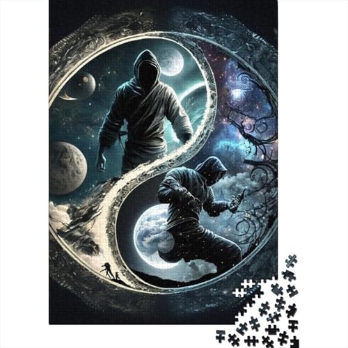 Yin Yang Art Puzzle 1000 Teile Schwer Puzzle Spielzeug Lernspiel Impossible Herausforderungsspielzeug Für Erwachsene Und Kinder Ab 12 Jahren 1000pcs (38x26cm) von LMYmoney