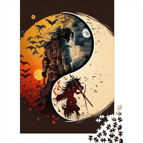 Yin Yang Art Puzzle 1000 Teile Schwer Puzzle Spielzeug Lernspiel Impossible Herausforderungsspielzeug Für Erwachsene Und Kinder Ab 12 Jahren 1000pcs (38x26cm) von LMYmoney