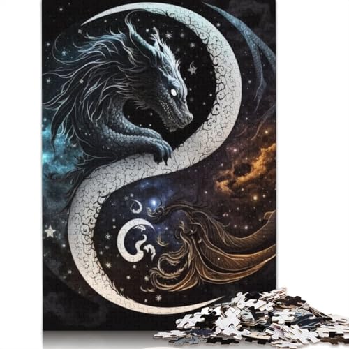 Yin Yang Art Puzzle 1000 Teile Schwer Puzzle Spielzeug Lernspiel Impossible Herausforderungsspielzeug Für Erwachsene Und Kinder Ab 12 Jahren 1000pcs (75x50cm) von LMYmoney