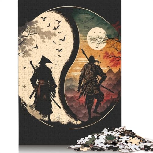 Yin Yang Art Puzzle 1000 Teile Schwer Puzzle Spielzeug Lernspiel Impossible Herausforderungsspielzeug Für Erwachsene Und Kinder Ab 12 Jahren 1000pcs (75x50cm) von LMYmoney