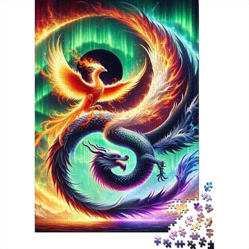 Yin Yang Art Puzzle 1000 Teile Schwer Puzzle Spielzeug Pädagogisches Spiel Impossible Herausforderungsspielzeug Für Erwachsene Und Kinder in Bewährter 1000pcs (38x26cm) von LMYmoney
