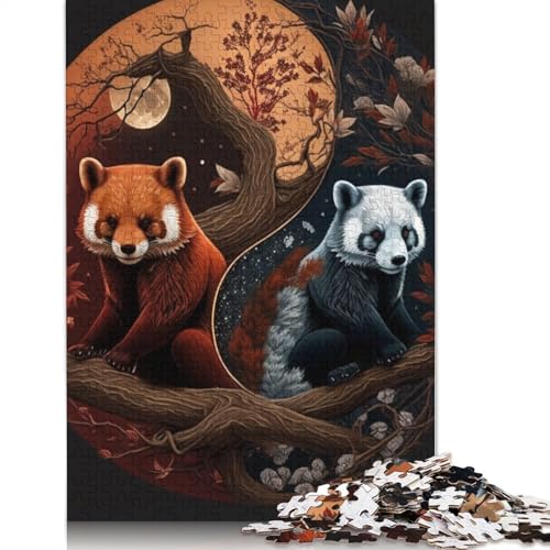Yin Yang Art Puzzle 1000-teilige Schwer Puzzle Spielzeug Lernspiel Impossible Herausforderung Spielzeug Für Erwachsene Kinder 1000pcs (75x50cm) von LMYmoney