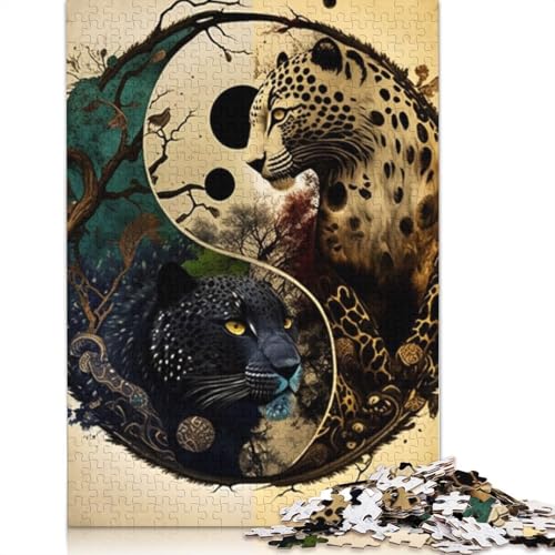 Yin Yang Art Puzzle 1000-teilige Schwer Puzzle Spielzeug Lernspiel Impossible Herausforderung Spielzeug Für Erwachsene Und Kinder Ab 12 Jahren 1000pcs (75x50cm) von LMYmoney