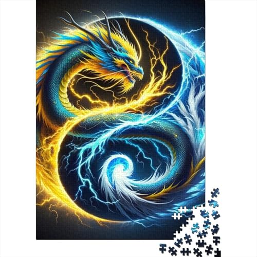 Yin Yang Art Puzzles 1000 Teile Schwer Puzzle Spielzeug Lernspiel Impossible Herausforderung Spielzeug Für Erwachsene Kinder 1000pcs (38x26cm) von LMYmoney
