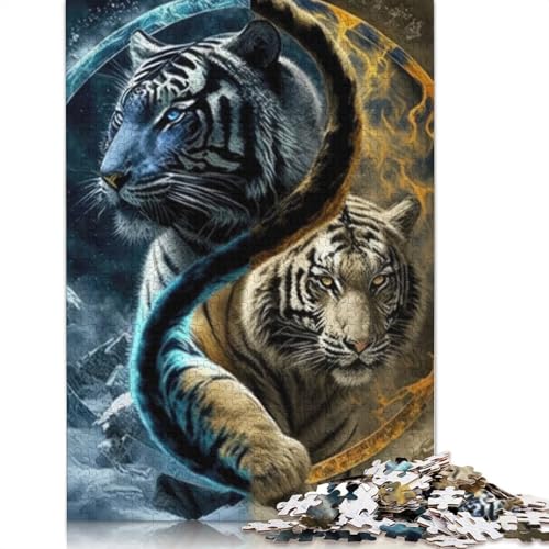 Yin Yang Art Puzzles 1000 Teile Schwer Puzzle Spielzeug Lernspiel Impossible Herausforderung Spielzeug Für Erwachsene Und Kinder Ab 12 Jahren 1000pcs (75x50cm) von LMYmoney