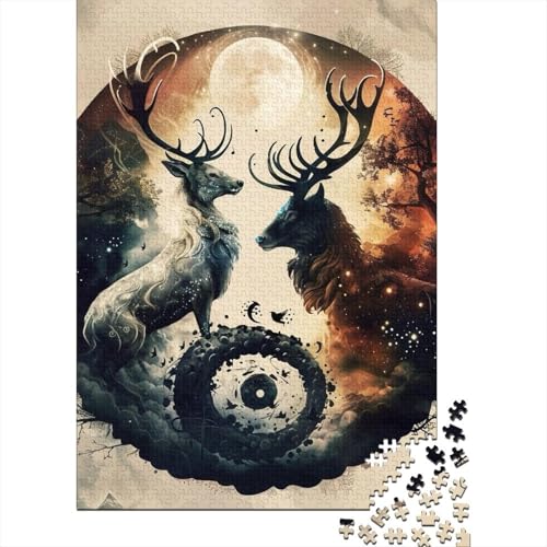 Yin Yang Art Puzzles 1000 Teile Schwer Puzzle Spielzeug Lernspiel Impossible Herausforderungsspielzeug Für Erwachsene Und Kinder Ab 14 Jahren 1000pcs (38x26cm) von LMYmoney