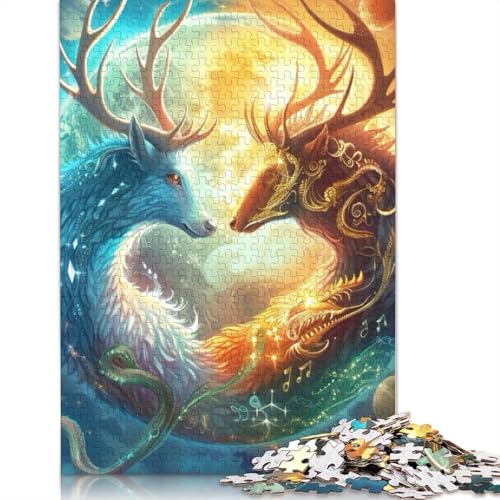 Yin Yang Art Puzzles 1000 Teile Schwer Puzzle Spielzeug Lernspiel Impossible Herausforderungsspielzeug Für Erwachsene Und Kinder Ab 14 Jahren 1000pcs (75x50cm) von LMYmoney