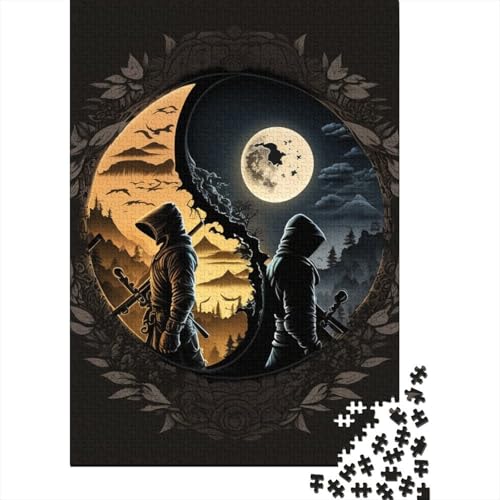 Yin Yang Art Puzzles 1000 Teile Schwer Puzzle Spielzeug Pädagogisches Spiel Impossible Herausforderung Spielzeug Für Erwachsene Und Kinder Ab 14 Jahren 1000pcs (38x26cm) von LMYmoney