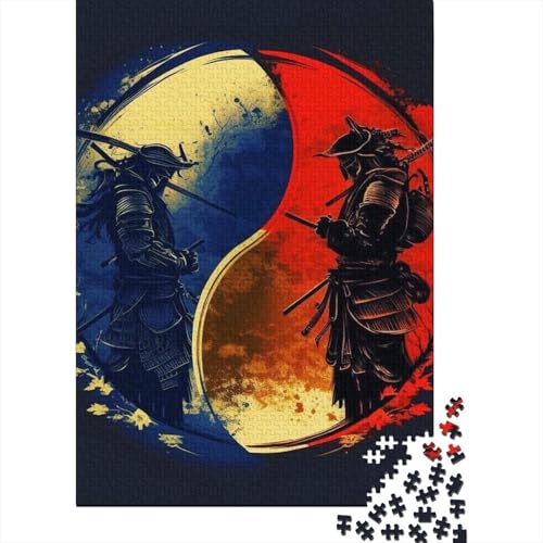 Yin Yang Art Puzzles 1000 Teile Schwer Puzzle Spielzeug Pädagogisches Spiel Impossible Herausforderungsspielzeug Für Erwachsene Kinder 1000pcs (38x26cm) von LMYmoney