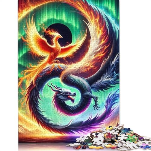 Yin Yang Art Puzzles 1000 Teile Schwer Puzzle Spielzeug Pädagogisches Spiel Impossible Herausforderungsspielzeug Für Erwachsene Kinder 1000pcs (75x50cm) von LMYmoney