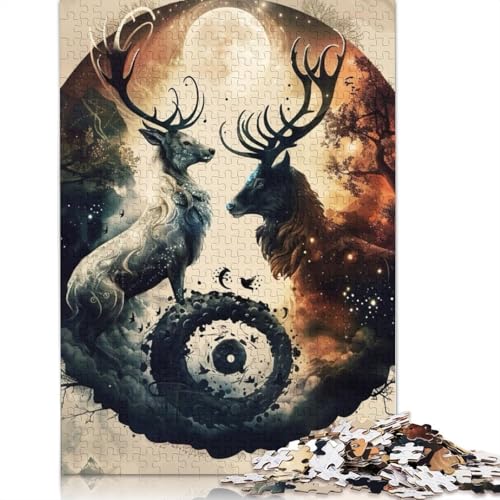 Yin Yang Art Puzzles 1000 Teile Schwer Puzzle Spielzeug Pädagogisches Spiel Impossible Herausforderungsspielzeug Für Erwachsene Und Kinder Ab 14 Jahren 1000pcs (75x50cm) von LMYmoney