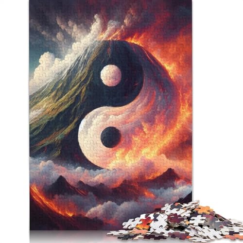 Yin Yang Art Puzzles 1000 Teile Schwer Puzzle Spielzeug Pädagogisches Spiel Impossible Herausforderungsspielzeug Für Erwachsene Und Kinder in Bewährter 1000pcs (75x50cm) von LMYmoney
