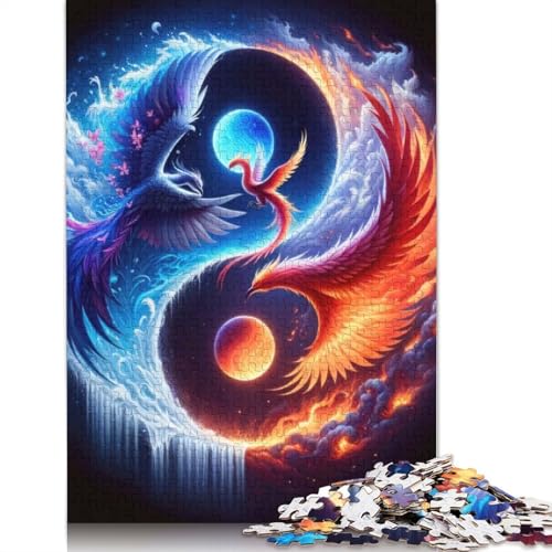 Yin Yang Art Puzzles 1000-teilige Schwer Puzzle Spielzeug Lernspiel Impossible Herausforderungsspielzeug Für Erwachsene Und Kinder in Bewährter 1000pcs (75x50cm) von LMYmoney