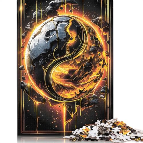 Yin and Yang Kintsugi Puzzle 1000 Teile Schwer Puzzle Spielzeug Pädagogisches Spiel Impossible Herausforderungsspielzeug Für Erwachsene Und Kinder in Bewährter 1000pcs (38x26cm) von LMYmoney