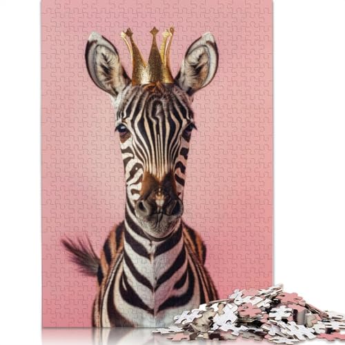 Zebra King Puzzles 1000 Teile Schwer Puzzle Spielzeug Lernspiel Impossible Herausforderungsspielzeug Für Erwachsene Kinder 1000pcs (38x26cm) von LMYmoney