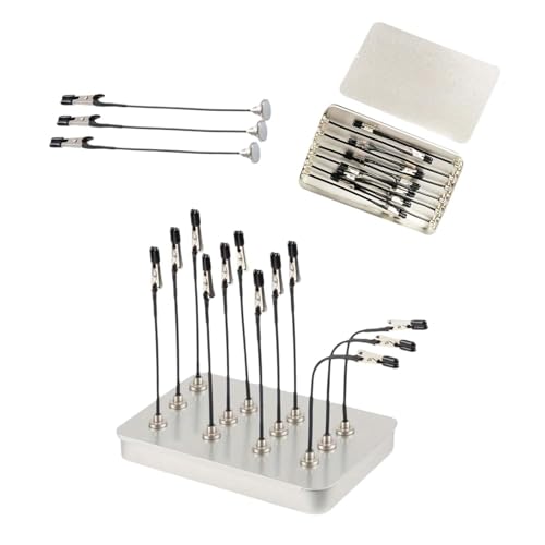 LNGJIN12 STK Löthilfe mit Krokodilklemmen und Magnetischem Sockel,Dritte Hand Löthilfe,Löthilfe Dritte Hand Löten,Magnetische Helfende Hände,Magnetische Helfende Hände Löten,Dritte Hand Flexible Arme von LNGJIN