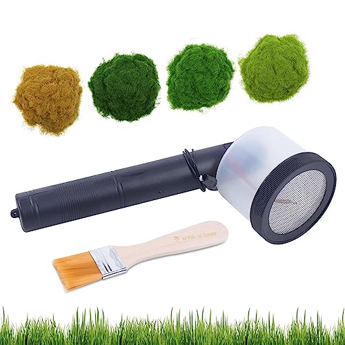 Mini Static Grass Beflockung Gras Applikator ABS Flock Maschine Mit 2 Sieb für DIY Scenic Modelling Sand Table Modellierung Handwerkzeug Mini Static Grass Beflockung Gras Applikator ABS Flock Maschine Mit 2 Sieb für DIY Scenic Modelling Sand Table Modellierung Handwerkzeug von LNINNERY
