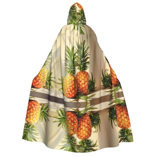 LNNIUK Ananas-Malerei, Druck, Zauberer, Kapuzenmantel, Umhang für Damen, Halloween, Hexe, Vampir, Zauberer, Rabe LNNIUK Ananas-Malerei, Druck, Zauberer, Kapuzenmantel, Umhang für Damen, Halloween, Hexe, Vampir, Zauberer, Rabe von LNNIUK