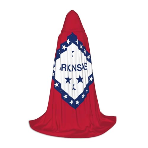 LNNIUK Arkansas Umhang mit Staatsflagge, mittelalterlicher Kapuzenumhang, Halloween, Renaissance-Kostüm, Wikinger-Stil, Ranger Uni Umhang LNNIUK Arkansas Umhang mit Staatsflagge, mittelalterlicher Kapuzenumhang, Halloween, Renaissance-Kostüm, Wikinger-Stil, Ranger Uni Umhang von LNNIUK