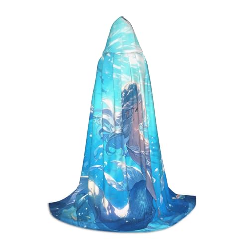 LNNIUK Blauer Mermaid2 Druck Mittelalter Kapuzenumhang Halloween Renaissance Kostüm Wikinger Stil Ranger Uni Umhang LNNIUK Blauer Mermaid2 Druck Mittelalter Kapuzenumhang Halloween Renaissance Kostüm Wikinger Stil Ranger Uni Umhang von LNNIUK