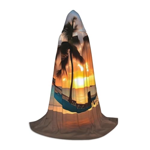 LNNIUK Coconut Beach Sonnenuntergang Hängematte Druck Mittelalter Kapuzenumhang Halloween Renaissance Kostüm Wikinger Stil Ranger Uni Umhang LNNIUK Coconut Beach Sonnenuntergang Hängematte Druck Mittelalter Kapuzenumhang Halloween Renaissance Kostüm Wikinger Stil Ranger Uni Umhang von LNNIUK