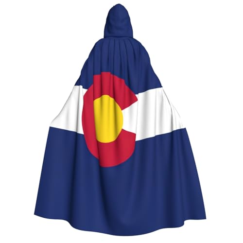 LNNIUK Colorado Flaggenaufdruck, Zauberer, Kapuzenmantel, Umhang für Damen, Halloween, Hexe, Vampir, Zauberer, Rabe LNNIUK Colorado Flaggenaufdruck, Zauberer, Kapuzenmantel, Umhang für Damen, Halloween, Hexe, Vampir, Zauberer, Rabe von LNNIUK