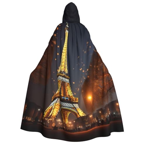 LNNIUK Eiffelturm-Druck, Zauberer, Kapuzenmantel, Umhang für Damen, Halloween, Hexe, Vampir, Zauberer, Rabe LNNIUK Eiffelturm-Druck, Zauberer, Kapuzenmantel, Umhang für Damen, Halloween, Hexe, Vampir, Zauberer, Rabe von LNNIUK