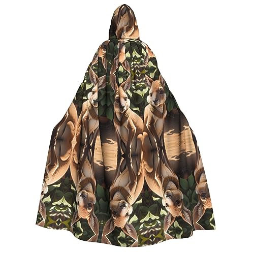 LNNIUK Funny for Kangaroo Zoo print Wizard Hooded Robe Hooded Cape Cloak for Women Halloween Witch Vampire Wizard Raven LNNIUK Funny for Kangaroo Zoo print Wizard Hooded Robe Hooded Cape Cloak for Women Halloween Witch Vampire Wizard Raven von LNNIUK
