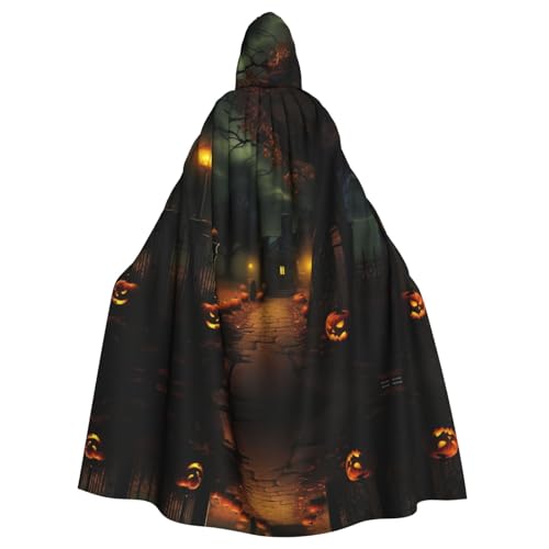 LNNIUK Gruseliger Halloween-Aufdruck, Kapuzenmantel, Umhang, langer Umhang, Cosplay-Kostüm, Halloween, Hexe, Cosplay, Robe für Männer und Frauen LNNIUK Gruseliger Halloween-Aufdruck, Kapuzenmantel, Umhang, langer Umhang, Cosplay-Kostüm, Halloween, Hexe, Cosplay, Robe für Männer und Frauen von LNNIUK