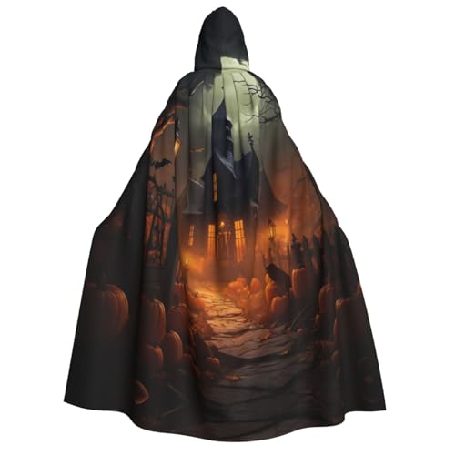 LNNIUK Gruseliger Halloween-Druck, Zauberer, Kapuzenmantel, Umhang für Damen, Halloween, Hexe, Vampir, Zauberer, Rabe LNNIUK Gruseliger Halloween-Druck, Zauberer, Kapuzenmantel, Umhang für Damen, Halloween, Hexe, Vampir, Zauberer, Rabe von LNNIUK
