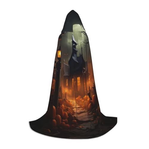 LNNIUK Gruseliger Halloween-Druck, mittelalterlicher Kapuzenumhang, Halloween-Renaissance-Kostüm, Wikinger-Stil, Ranger Uni-Umhang LNNIUK Gruseliger Halloween-Druck, mittelalterlicher Kapuzenumhang, Halloween-Renaissance-Kostüm, Wikinger-Stil, Ranger Uni-Umhang von LNNIUK