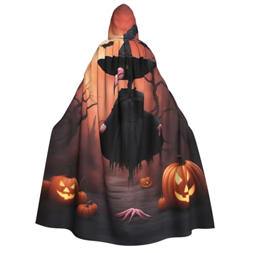 LNNIUK Halloween-Flamingo-Hexenhut, Druck, Zauberer, Kapuzenmantel, Umhang für Damen, Halloween, Hexe, Vampir, Zauberer, Rabe LNNIUK Halloween-Flamingo-Hexenhut, Druck, Zauberer, Kapuzenmantel, Umhang für Damen, Halloween, Hexe, Vampir, Zauberer, Rabe von LNNIUK
