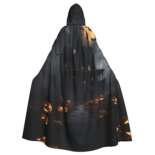 LNNIUK Halloween Gothic Print Hooded Robe Cloak Long Cape Cosplay Costume Halloween Witch Cosplay Robe for Men Women LNNIUK Halloween Gothic Print Hooded Robe Cloak Long Cape Cosplay Costume Halloween Witch Cosplay Robe for Men Women von LNNIUK