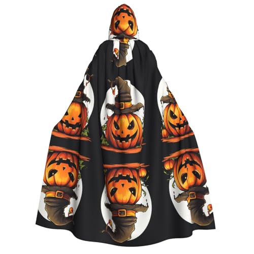 LNNIUK Halloween-Umhang mit süßem Kürbisdruck, Zauberer, Kapuzenumhang für Damen, Halloween, Hexe, Vampir, Zauberer, Rabe LNNIUK Halloween-Umhang mit süßem Kürbisdruck, Zauberer, Kapuzenumhang für Damen, Halloween, Hexe, Vampir, Zauberer, Rabe von LNNIUK