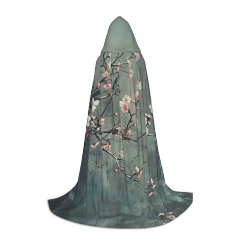 LNNIUK Japanischer Kirschblumen-Druck, mittelalterlicher Kapuzenumhang, Halloween-Renaissance-Kostüm, Wikinger-Stil, Ranger Uni-Umhang LNNIUK Japanischer Kirschblumen-Druck, mittelalterlicher Kapuzenumhang, Halloween-Renaissance-Kostüm, Wikinger-Stil, Ranger Uni-Umhang von LNNIUK